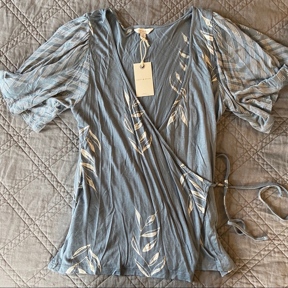 Lucky Brand Wrap Top